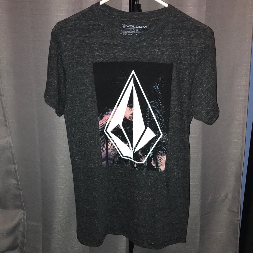Volcom What Not Volcom Stone Heather Grey Graphic Tee